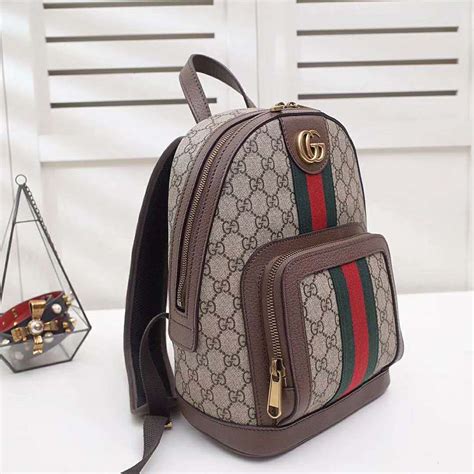 gucci backpack small dark brown backpack